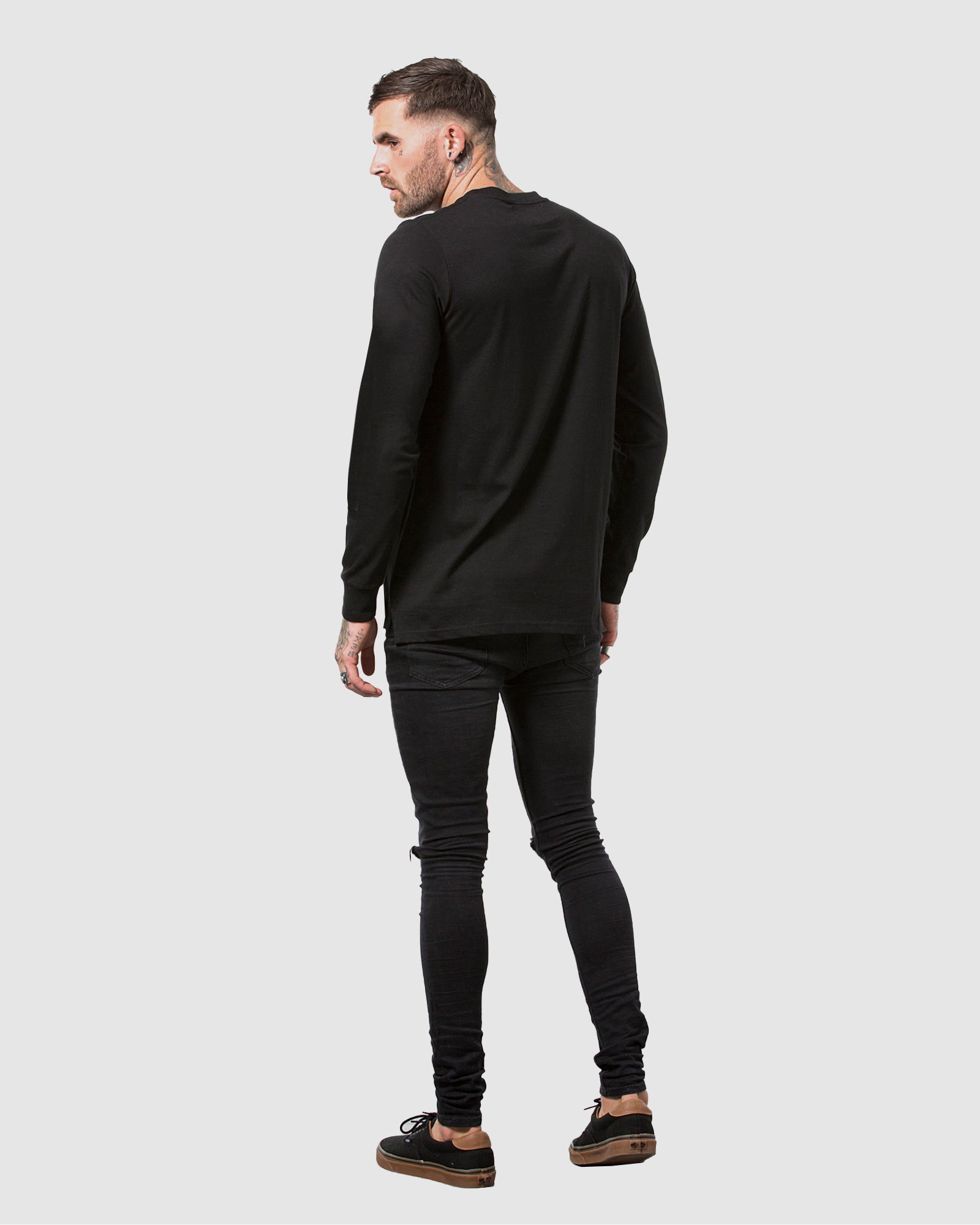 Anchor Embroidery Long Sleeve Tee