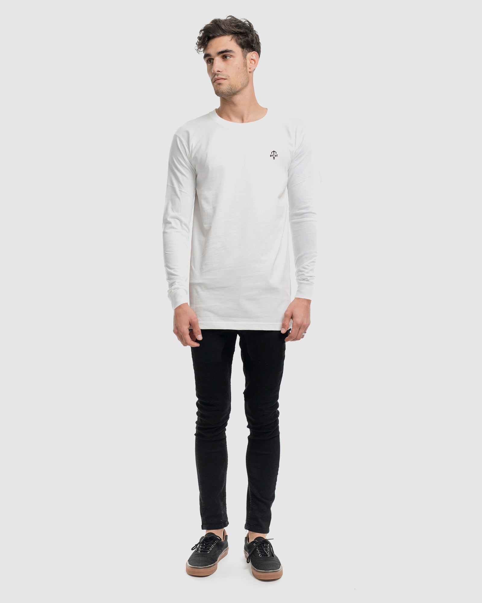 Anchor Embroidery Long Sleeve Tee