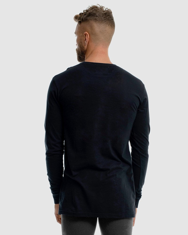 Deluxe Mono Embroidery Long Sleeve Tee