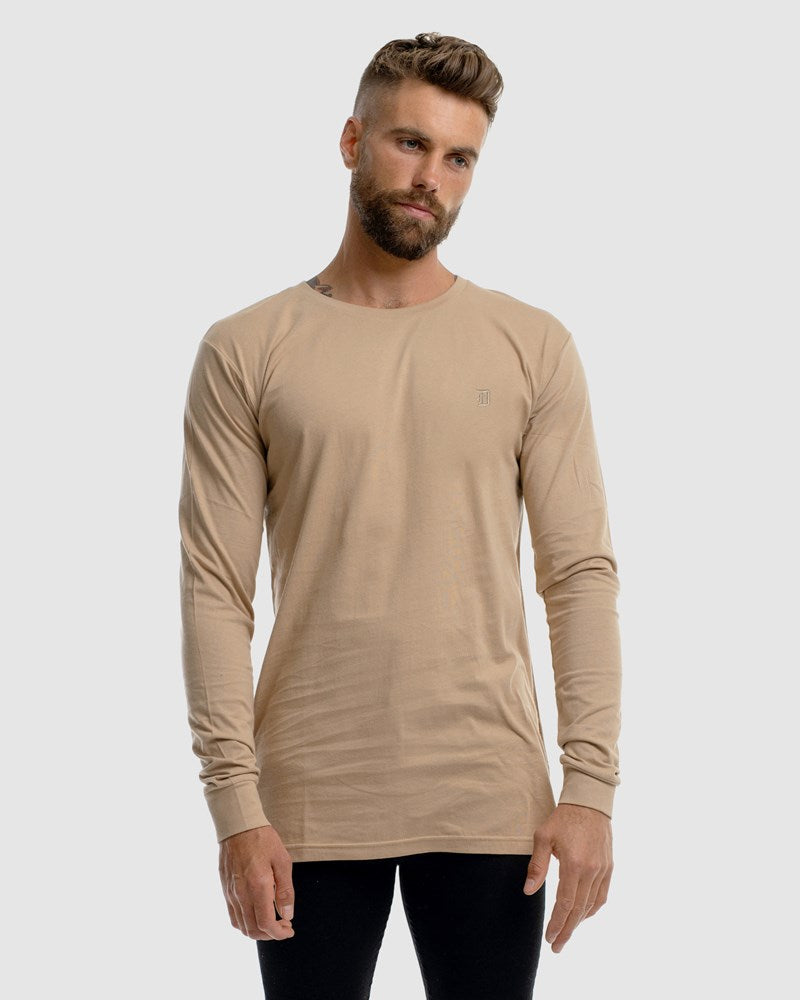 Classic Mono Embroidery Long Sleeve Tee