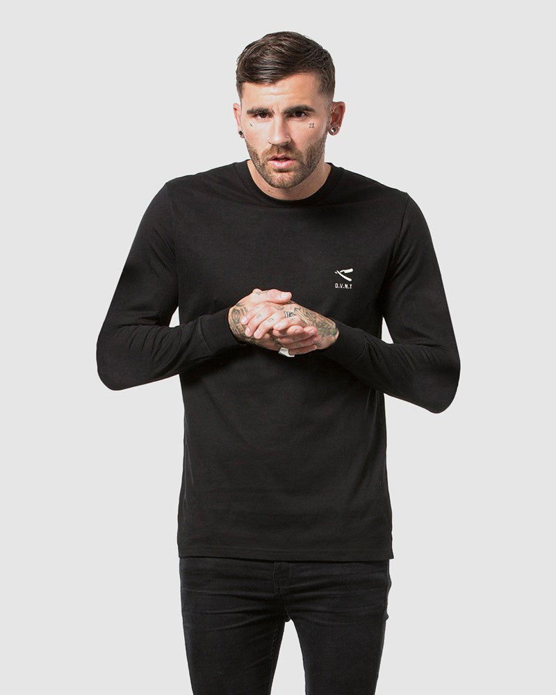 Cut Throat Embroidery Long Sleeve Tee