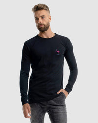 Flamingo Skating Long Sleeve Tee