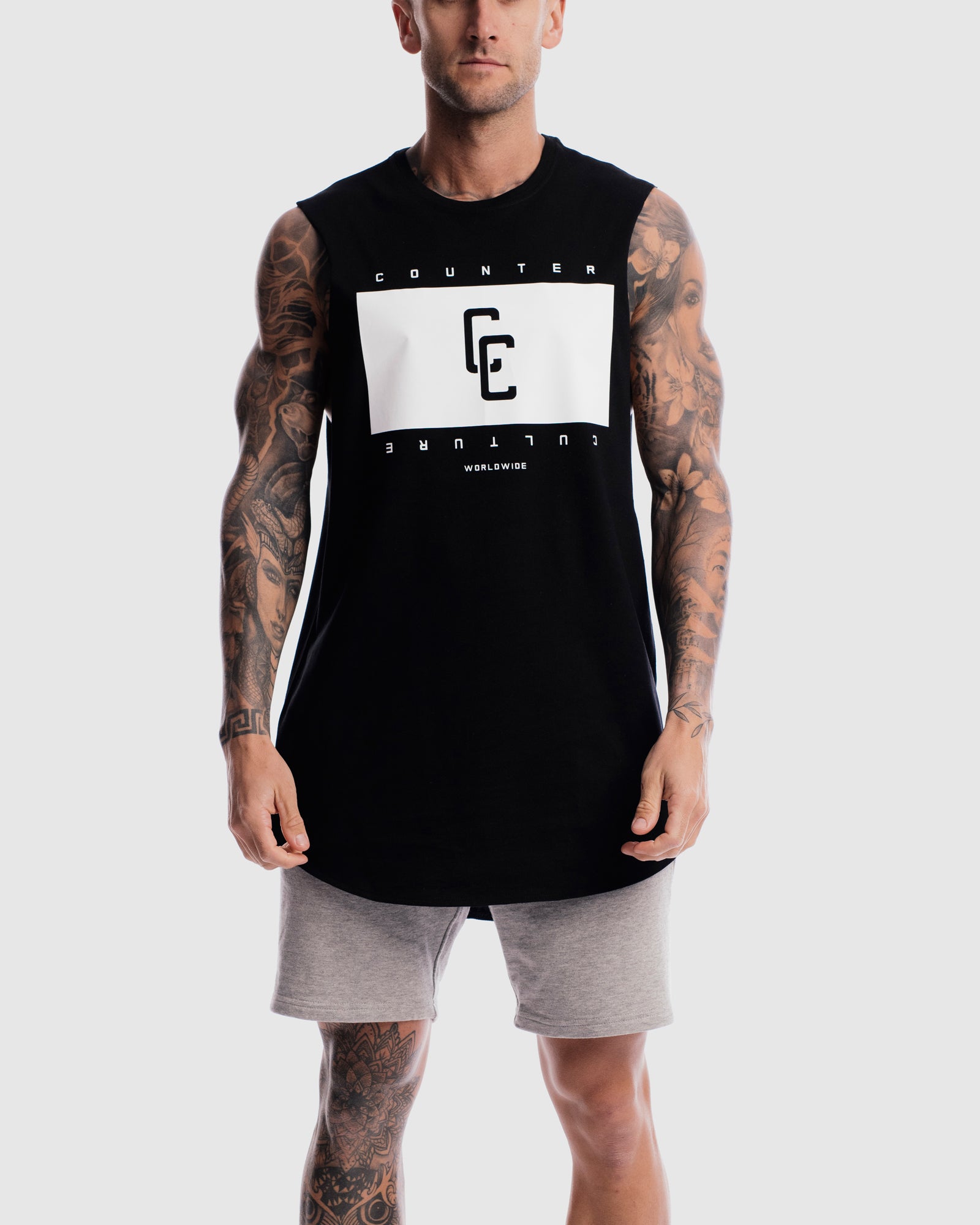 Blackout Curved Hem Tank