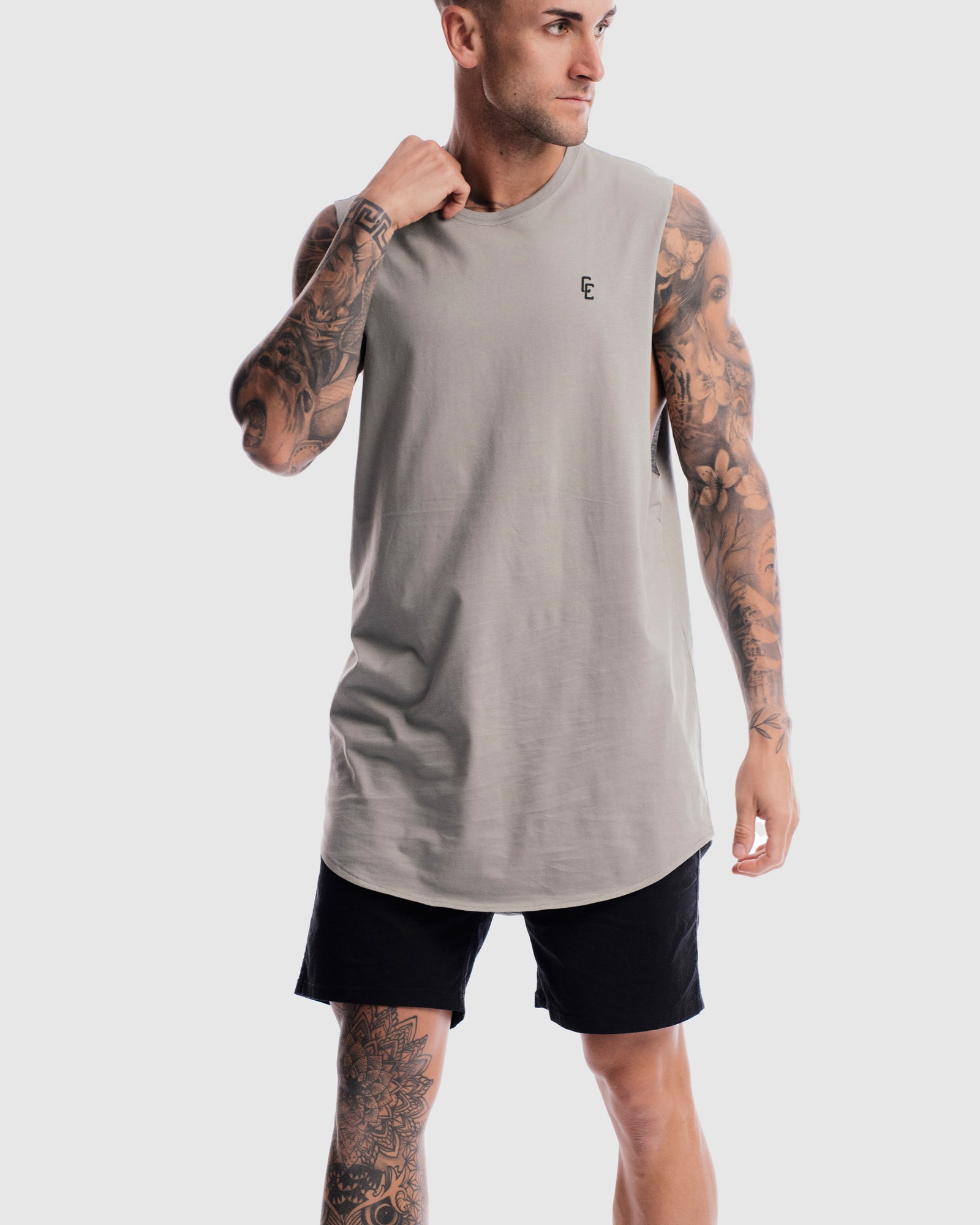 Cypher Rise Curved Hem Tank