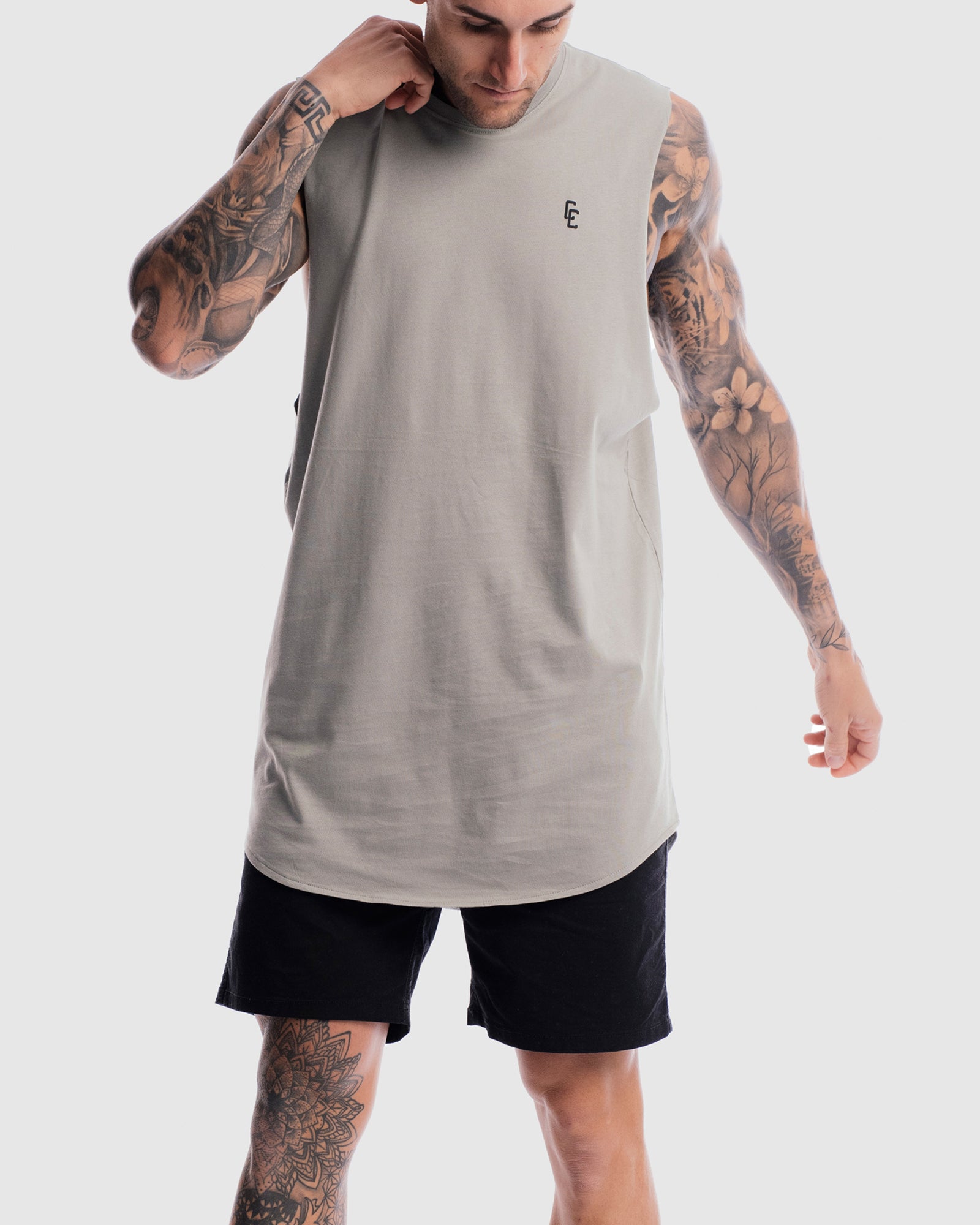 Cypher Rise Curved Hem Tank