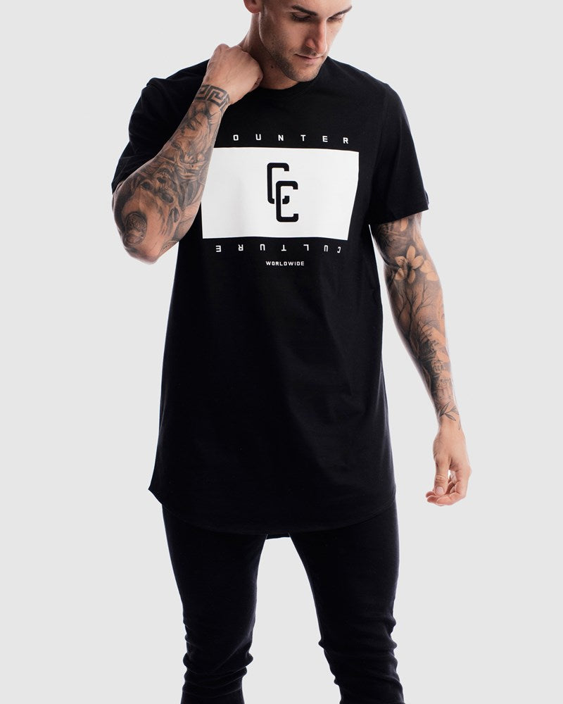 Blackout Curved Hem Tee