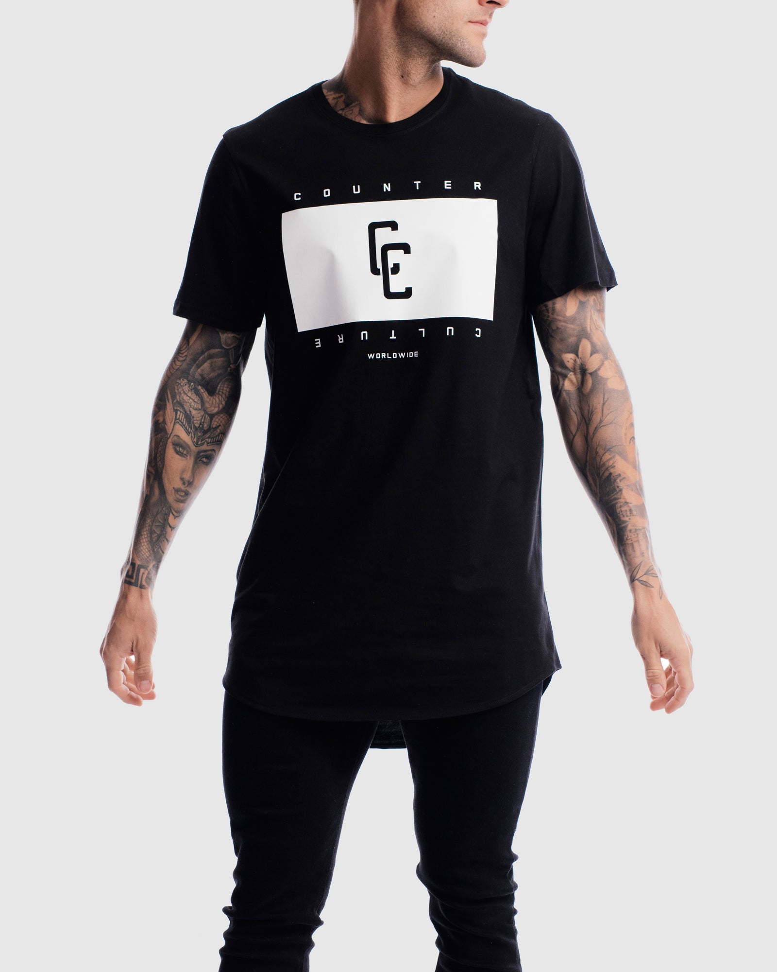 Blackout Curved Hem Tee