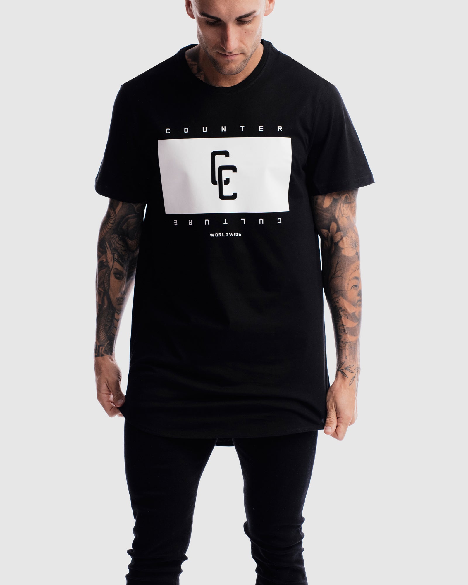 Blackout Curved Hem Tee