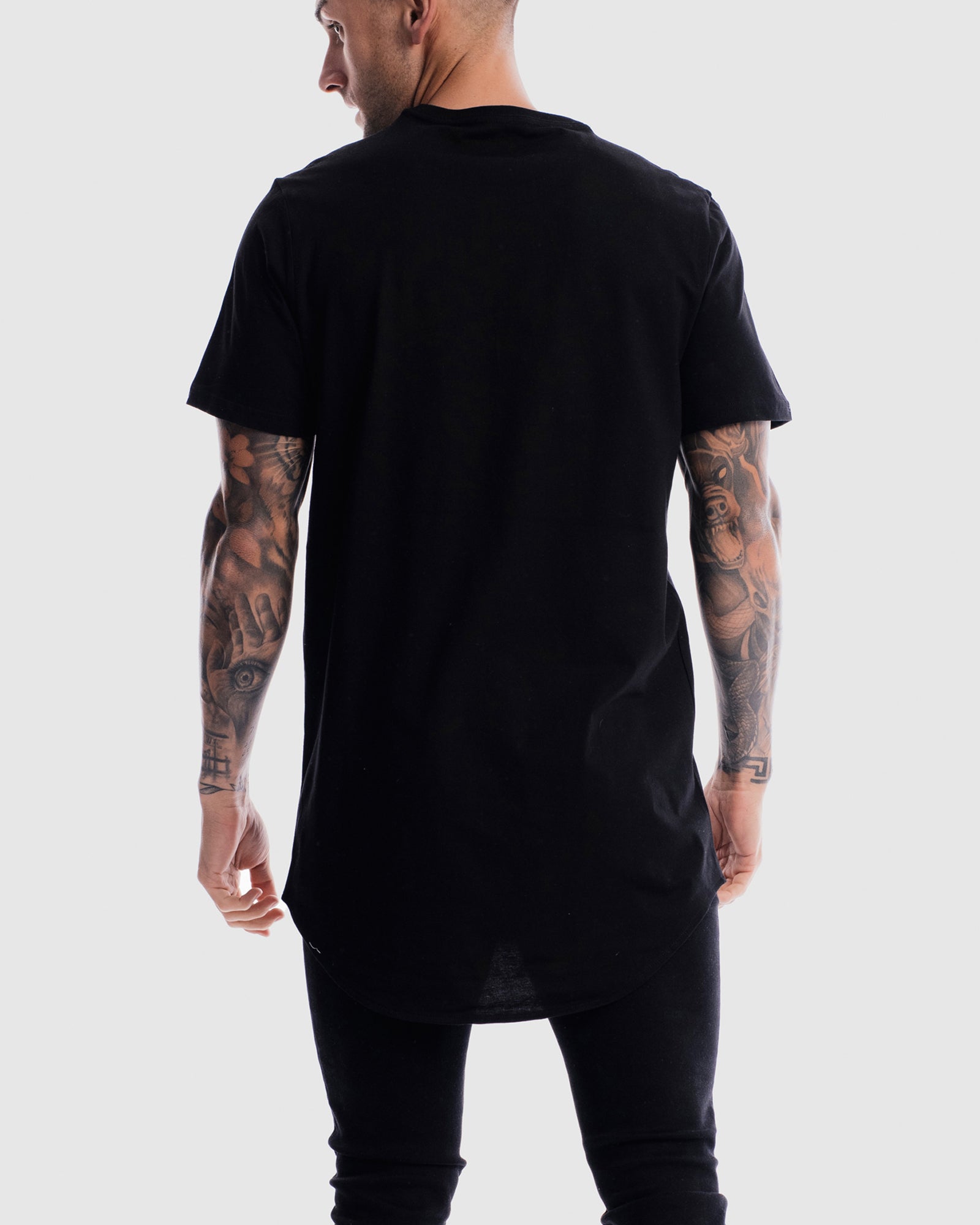 Blackout Curved Hem Tee