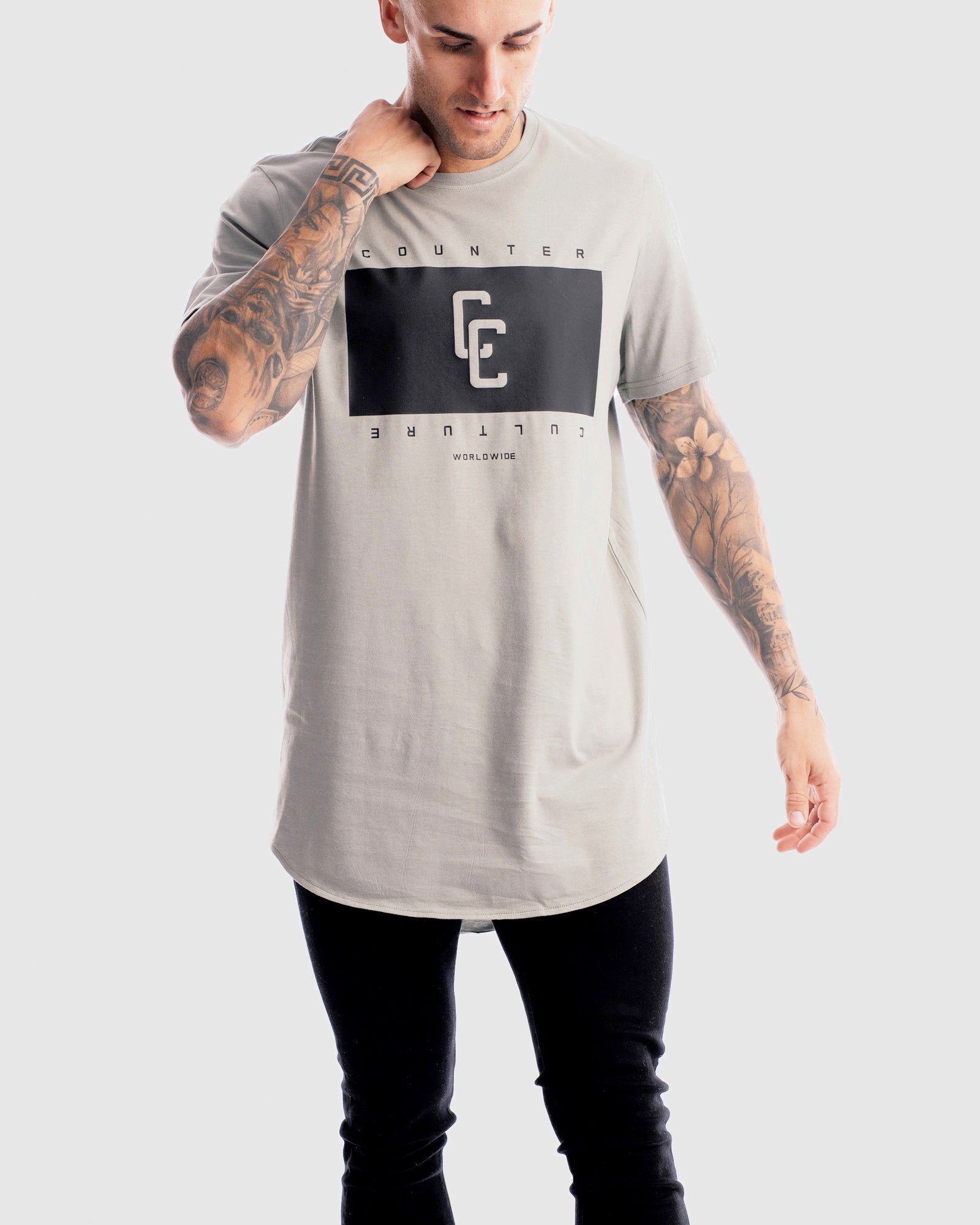 Blackout Curved Hem Tee