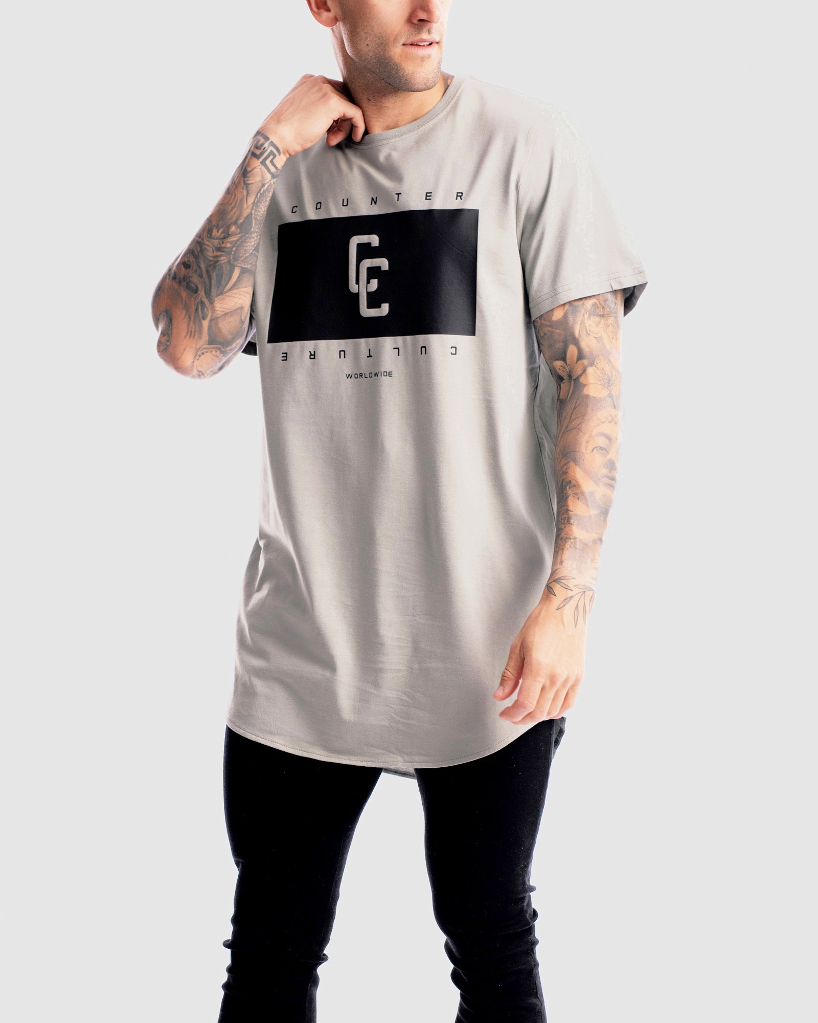 Blackout Curved Hem Tee