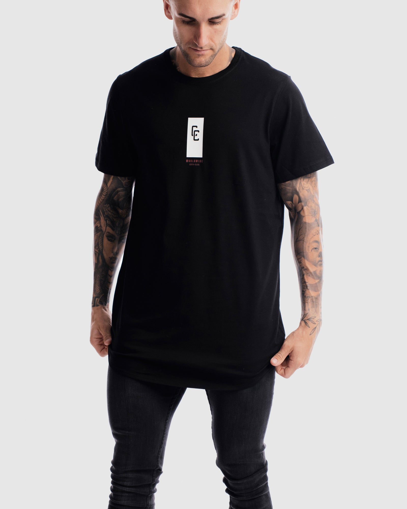 Runway Curved Hem Tee