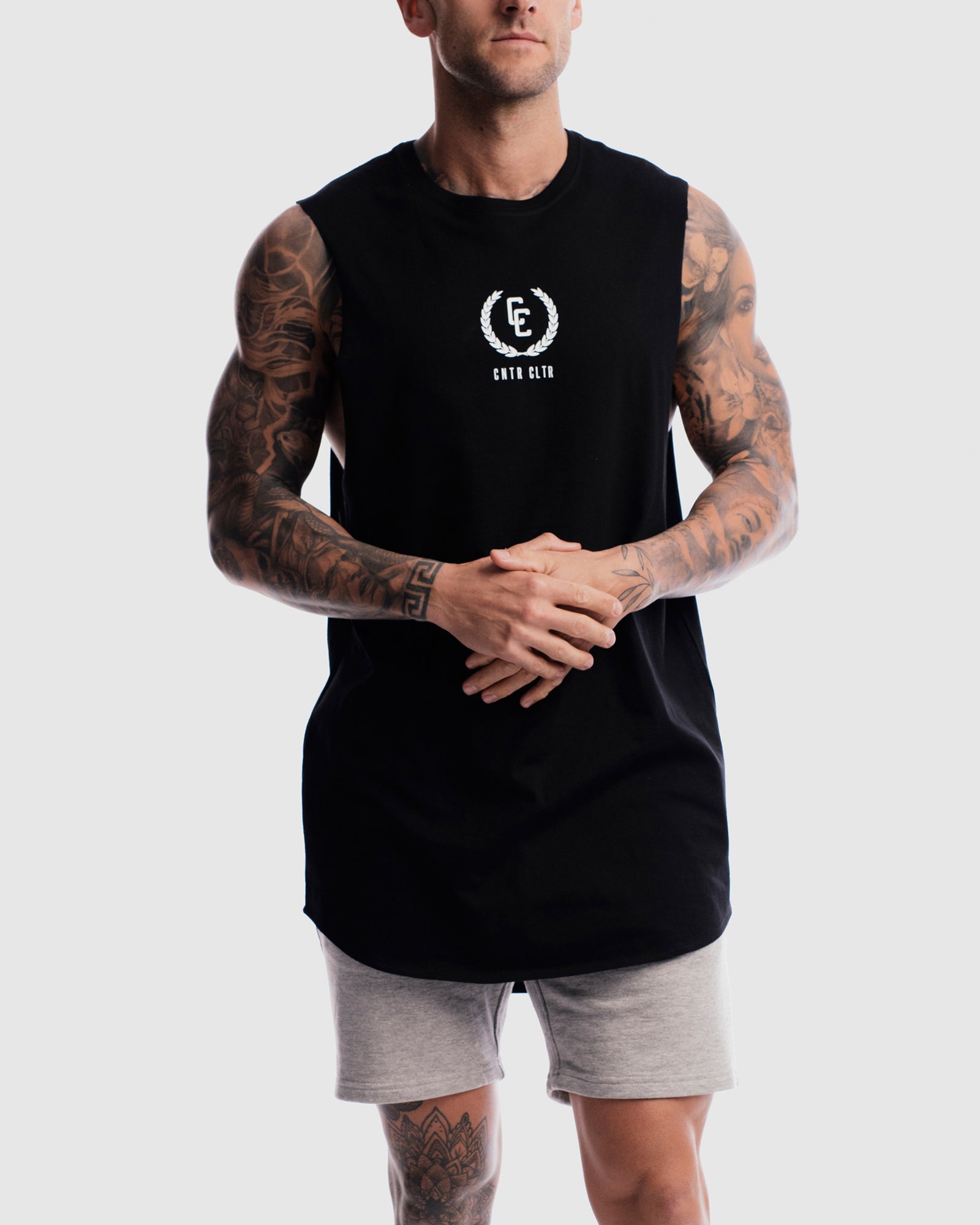 Garland Imprint Curved Hem Tank