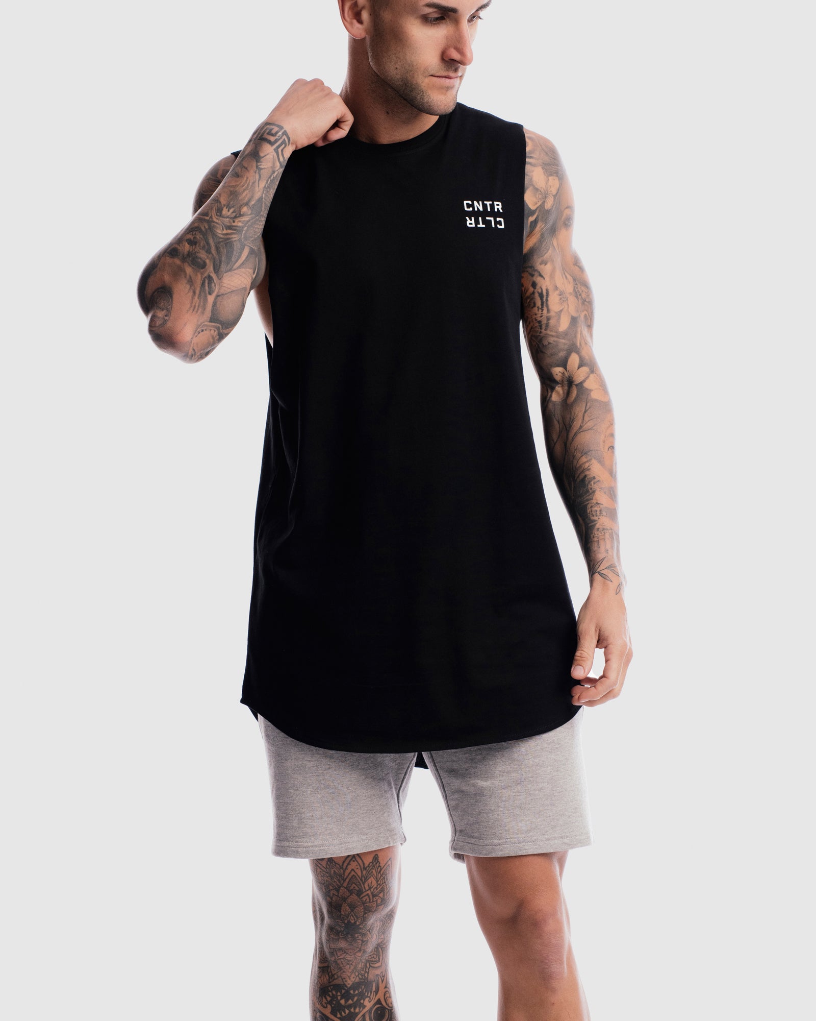 Geo Curved Hem Tank