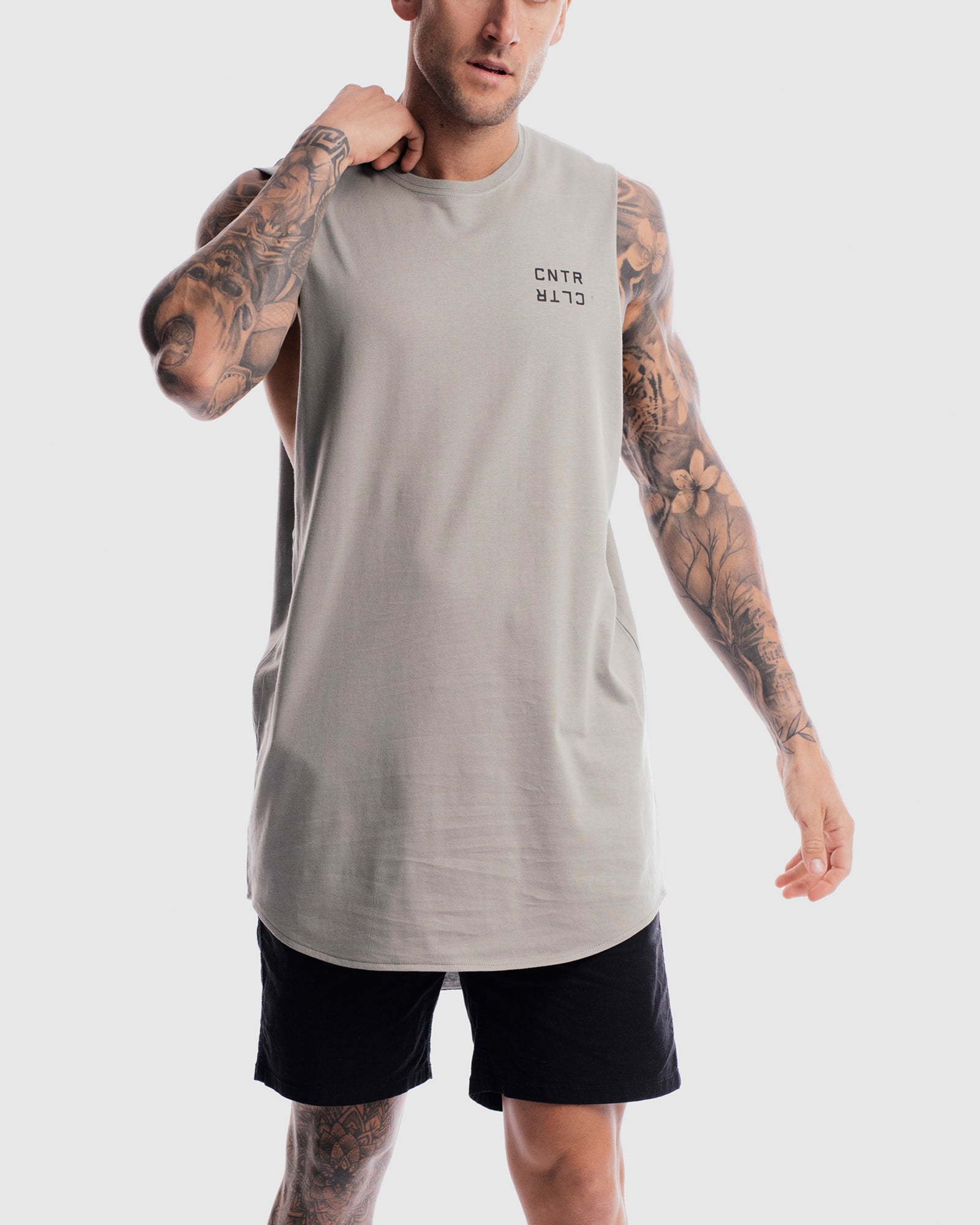 Geo Curved Hem Tank