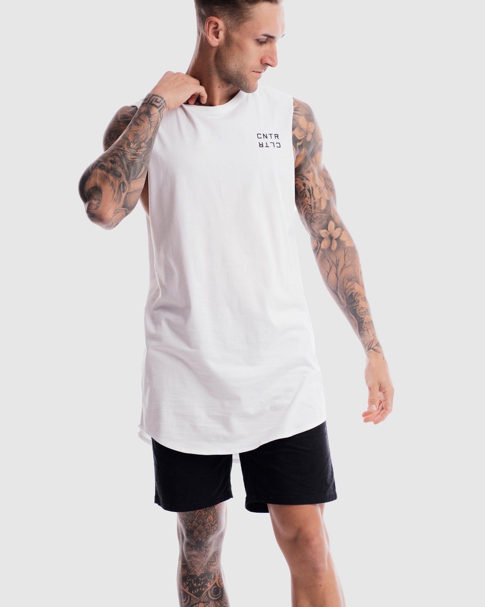 Geo Curved Hem Tank