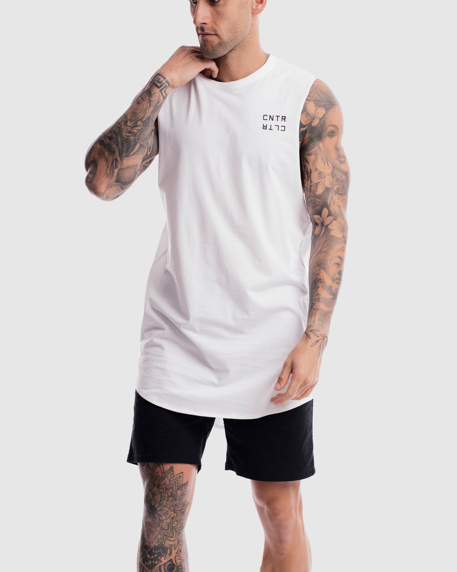 Geo Curved Hem Tank