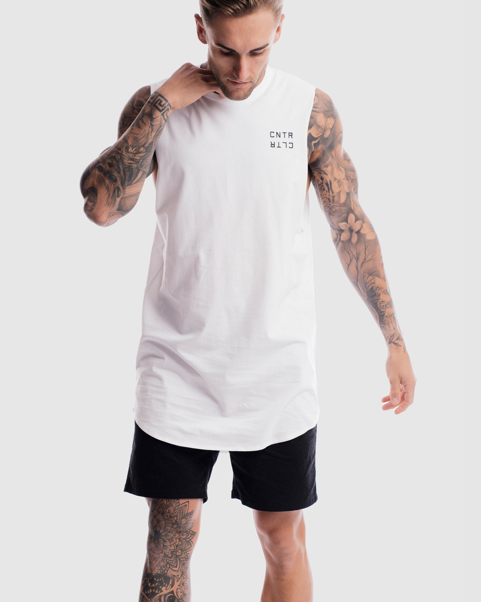 Geo Curved Hem Tank