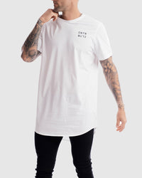 Geo Curved Hem Tee