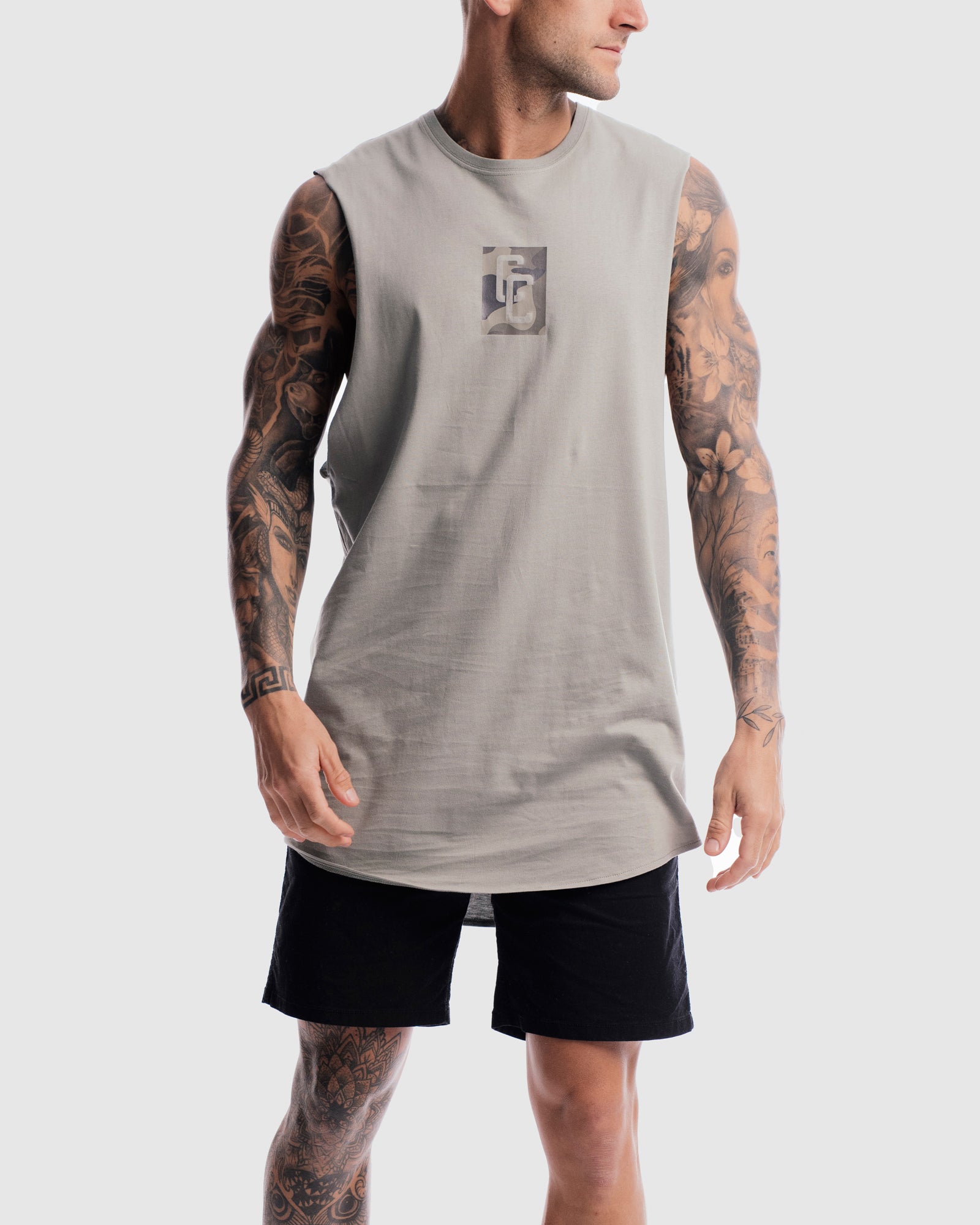 Combat Cryptic Curved Hem Tank