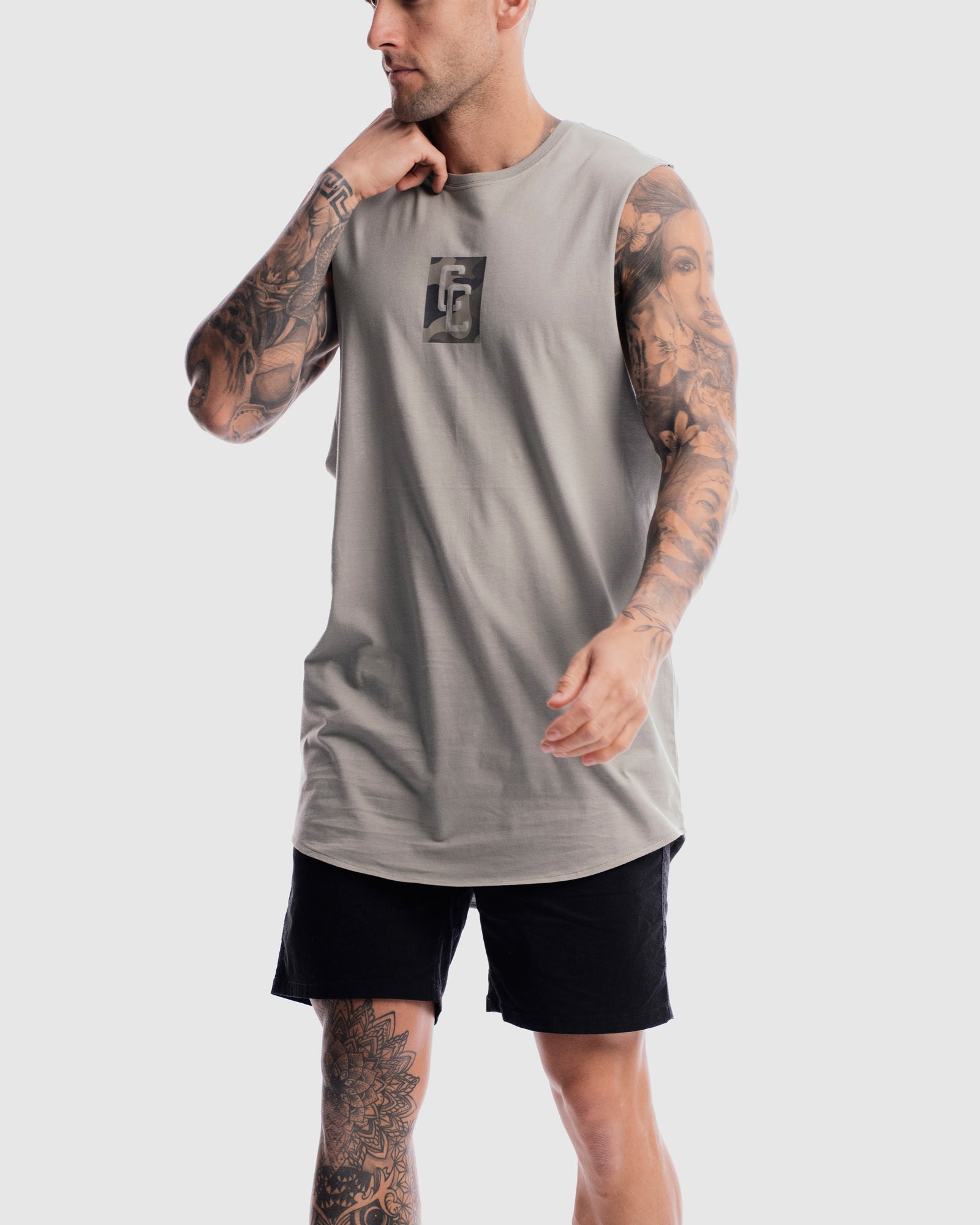 Combat Cryptic Curved Hem Tank