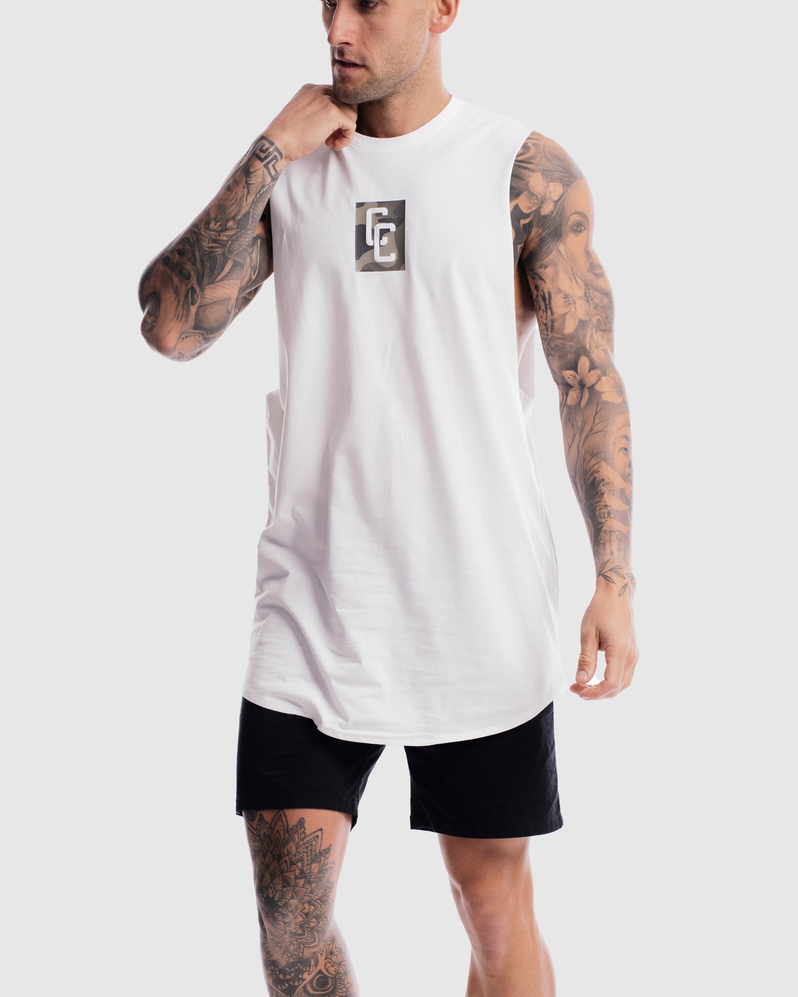 Combat Cryptic Curved Hem Tank