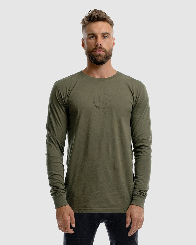 Garland Mono Embroidery Long Sleeves Tee