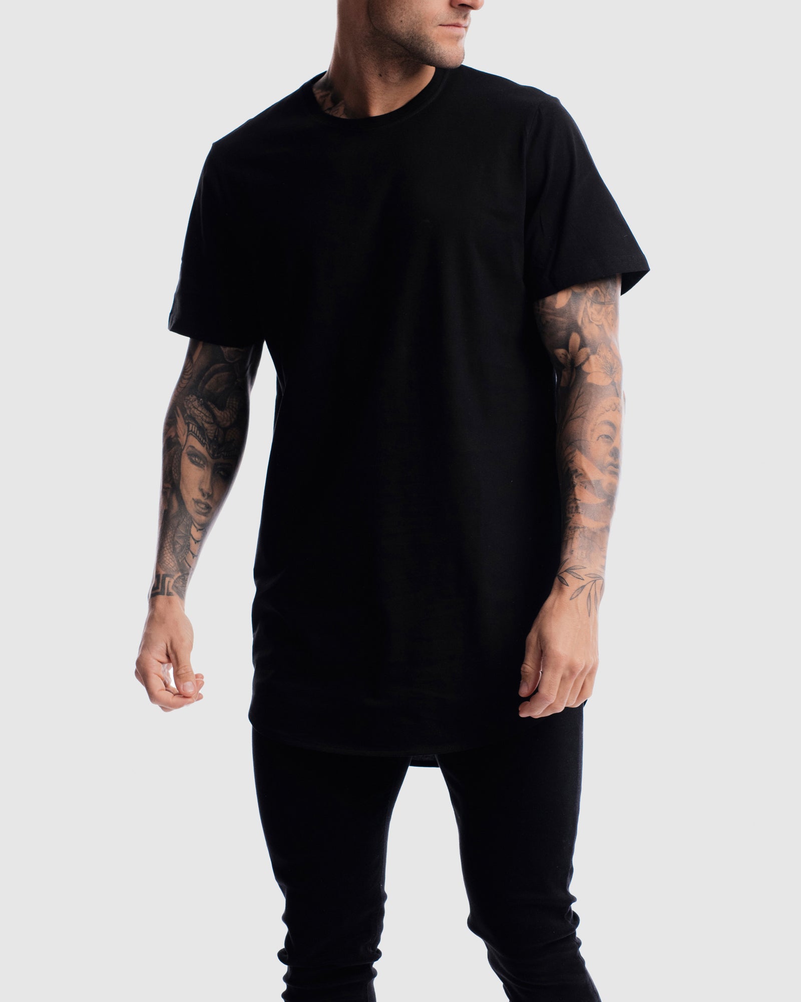 Absent Curved Hem Tee