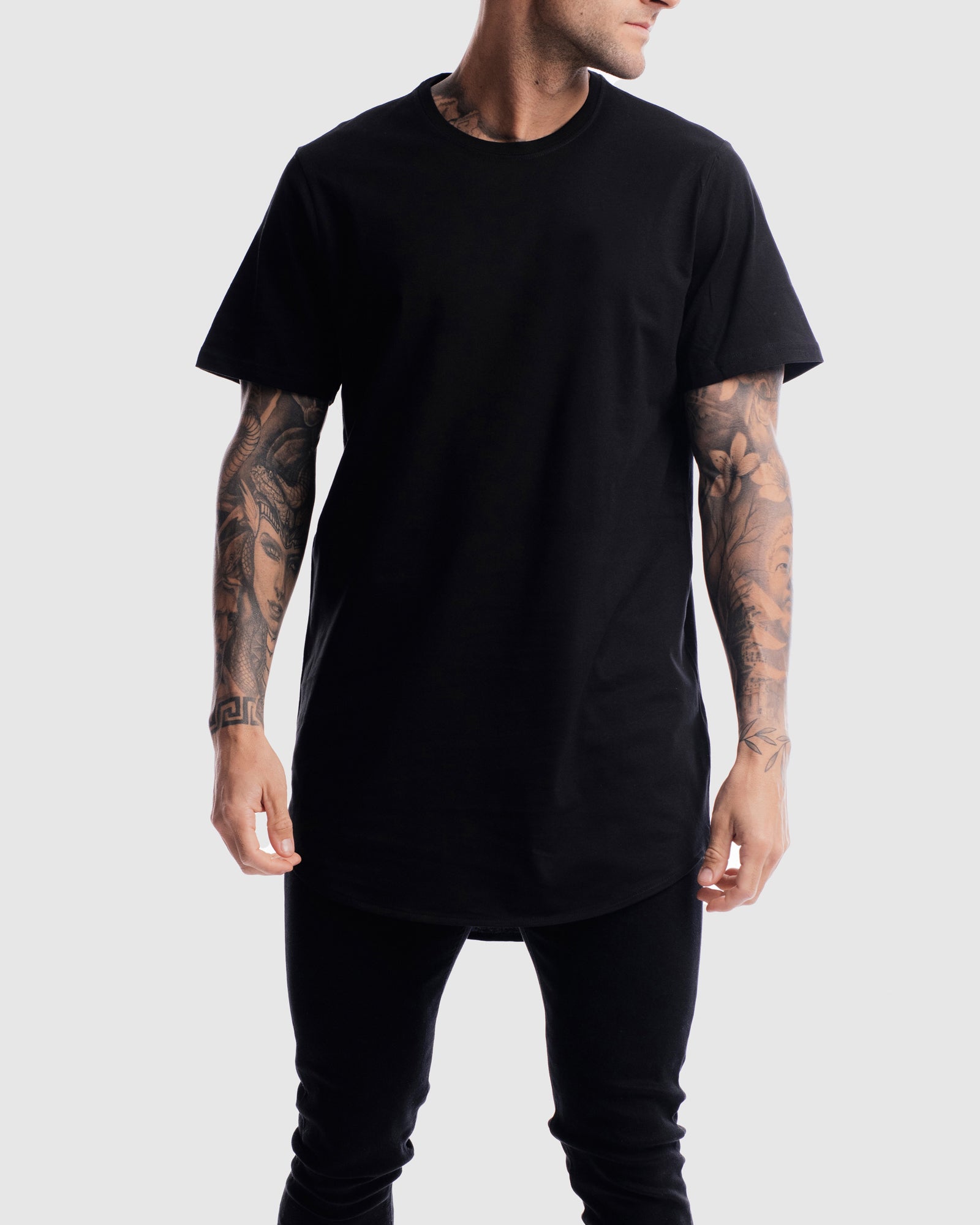 Absent Curved Hem Tee