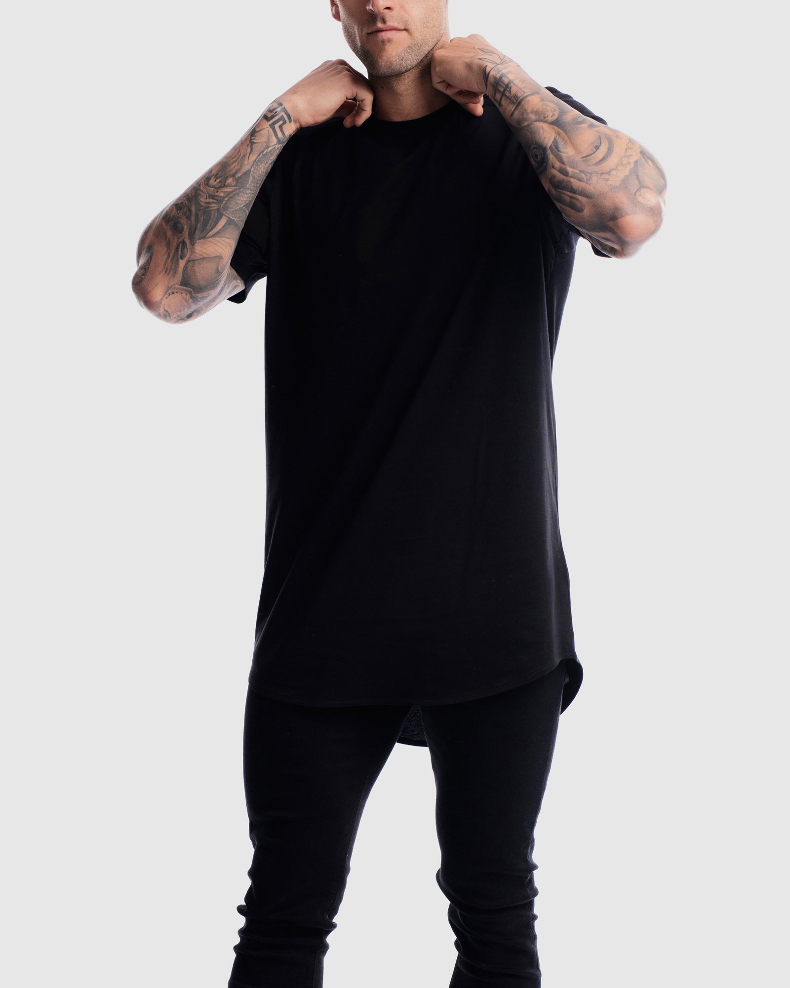 Absent Curved Hem Tee