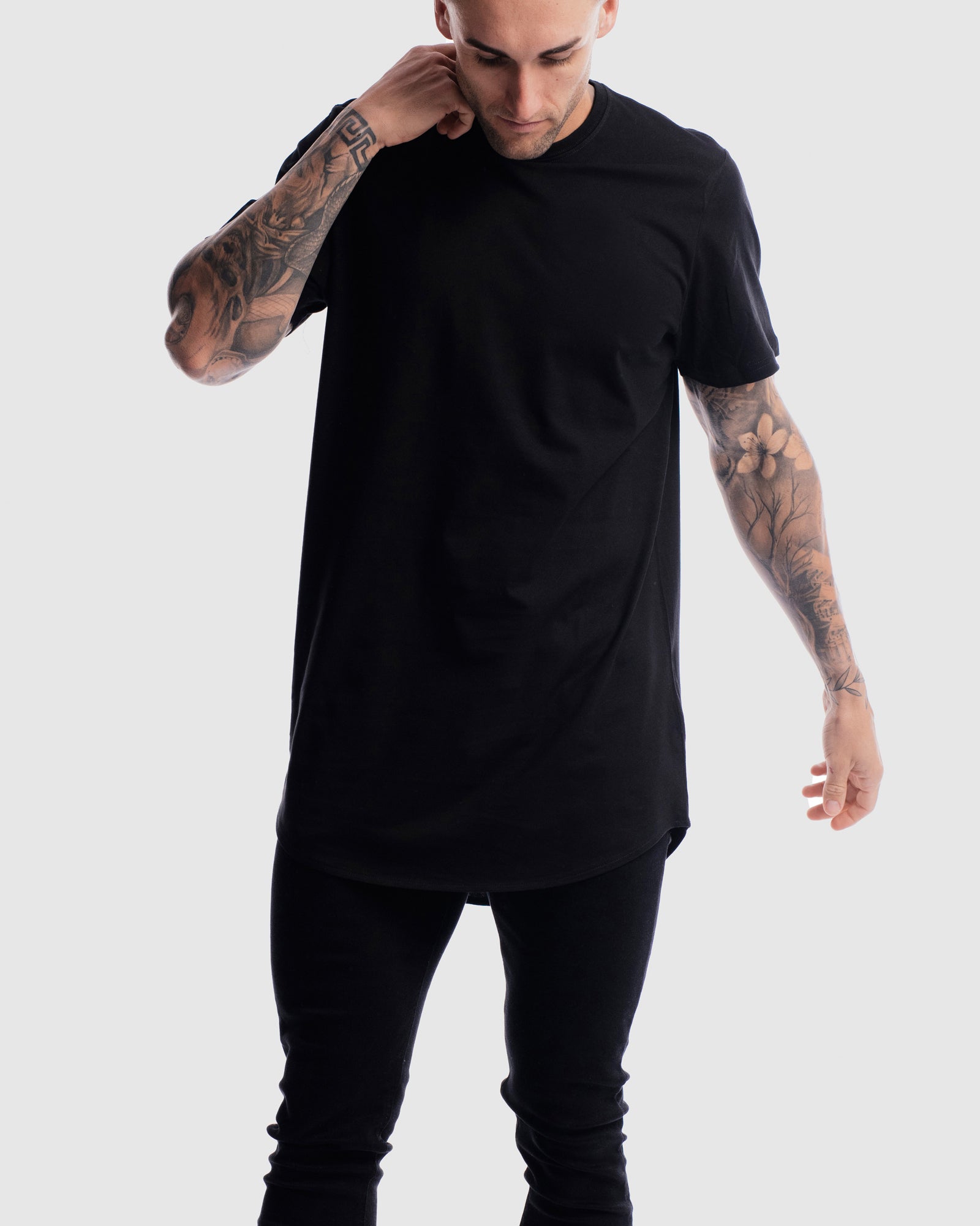 Absent Curved Hem Tee
