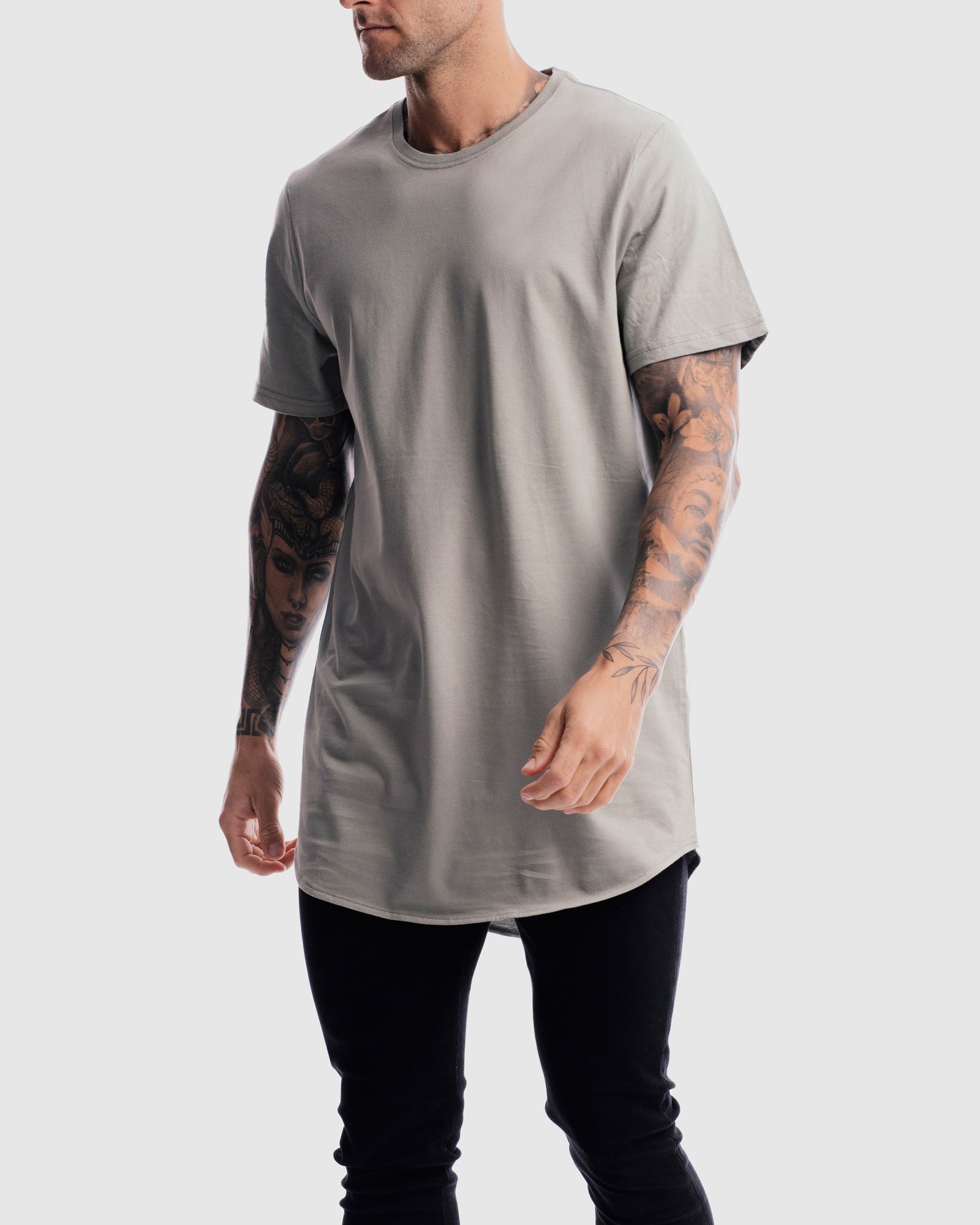 Absent Curved Hem Tee