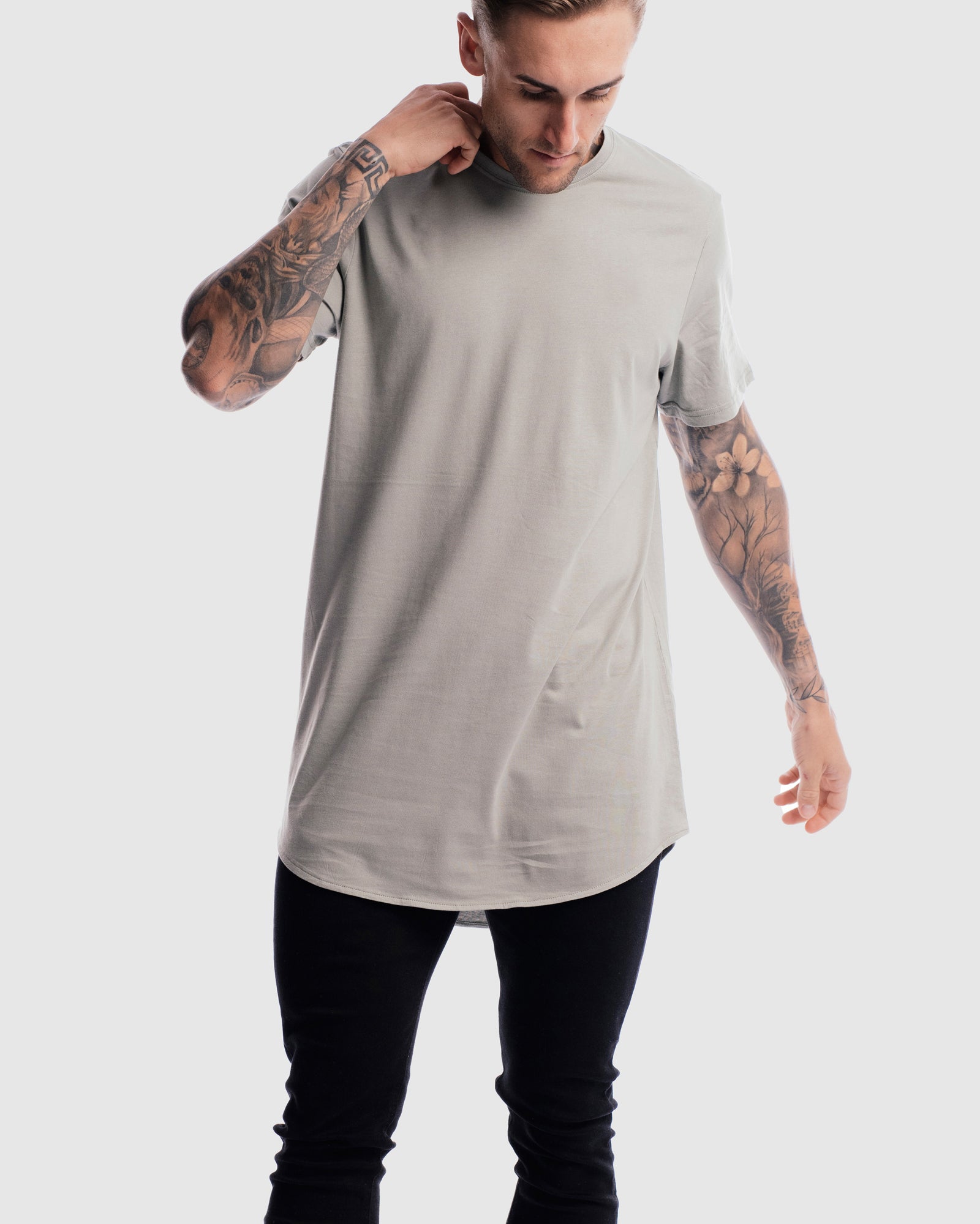 Absent Curved Hem Tee
