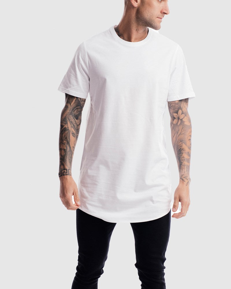 Absent Curved Hem Tee