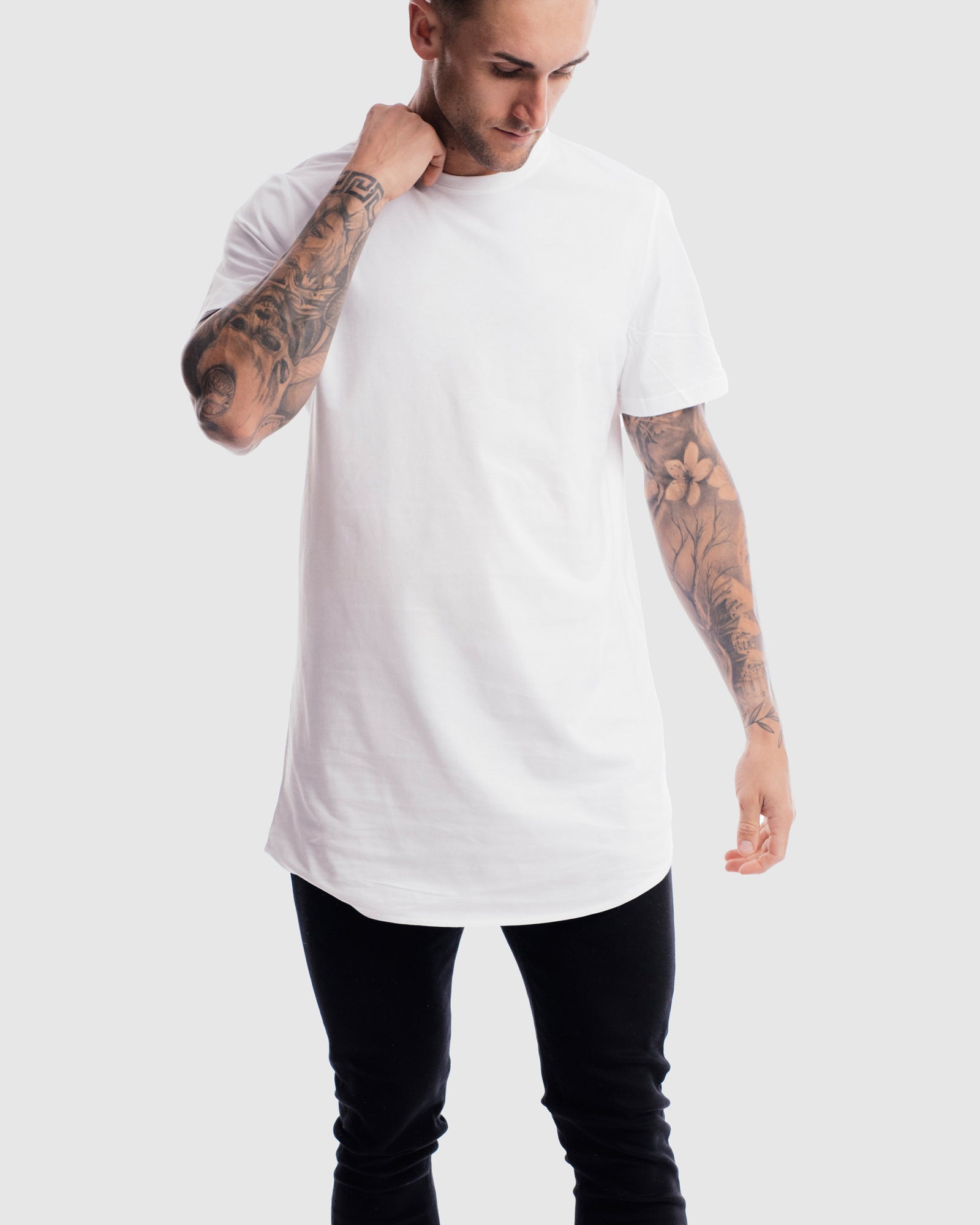 Absent Curved Hem Tee