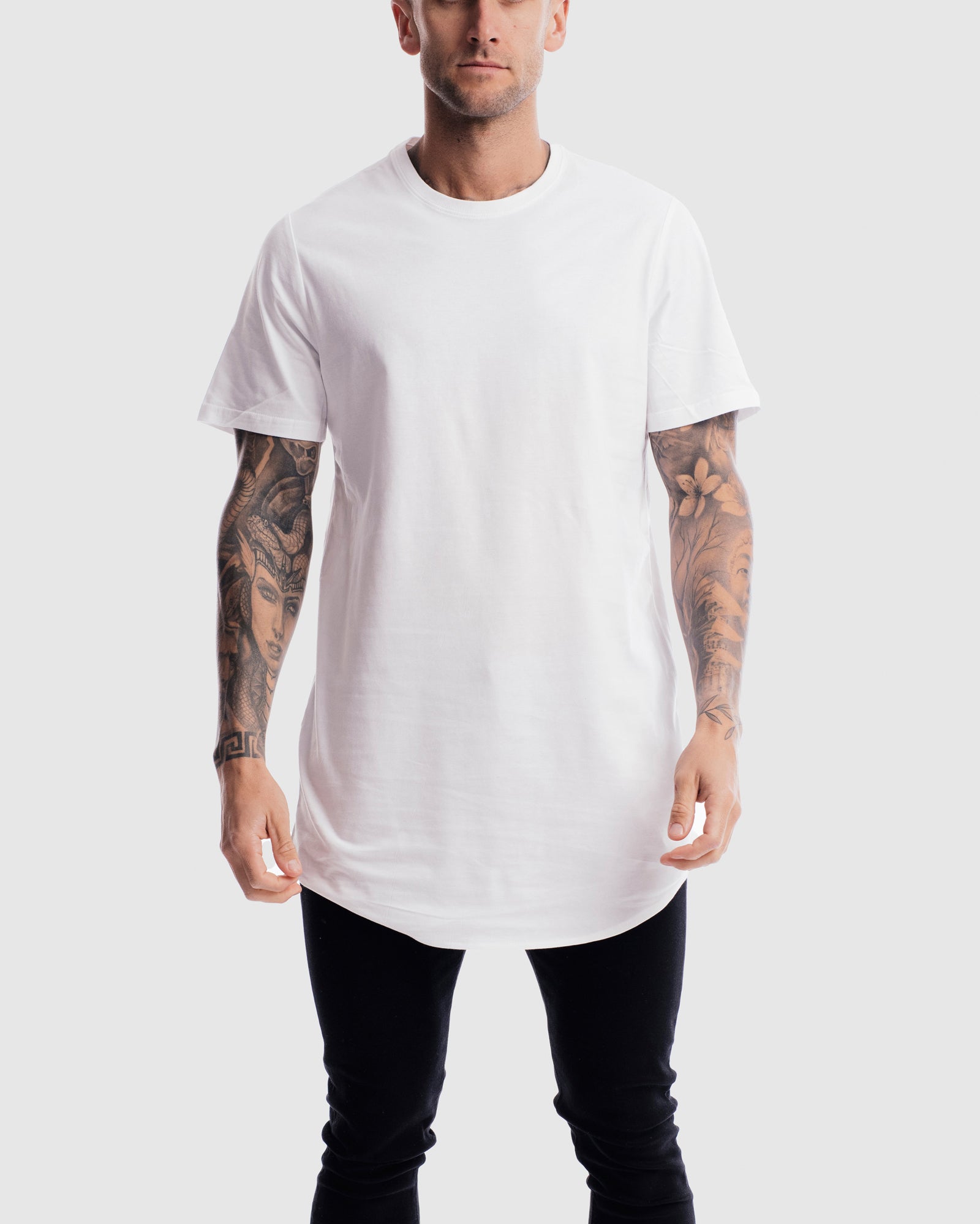 Absent Curved Hem Tee