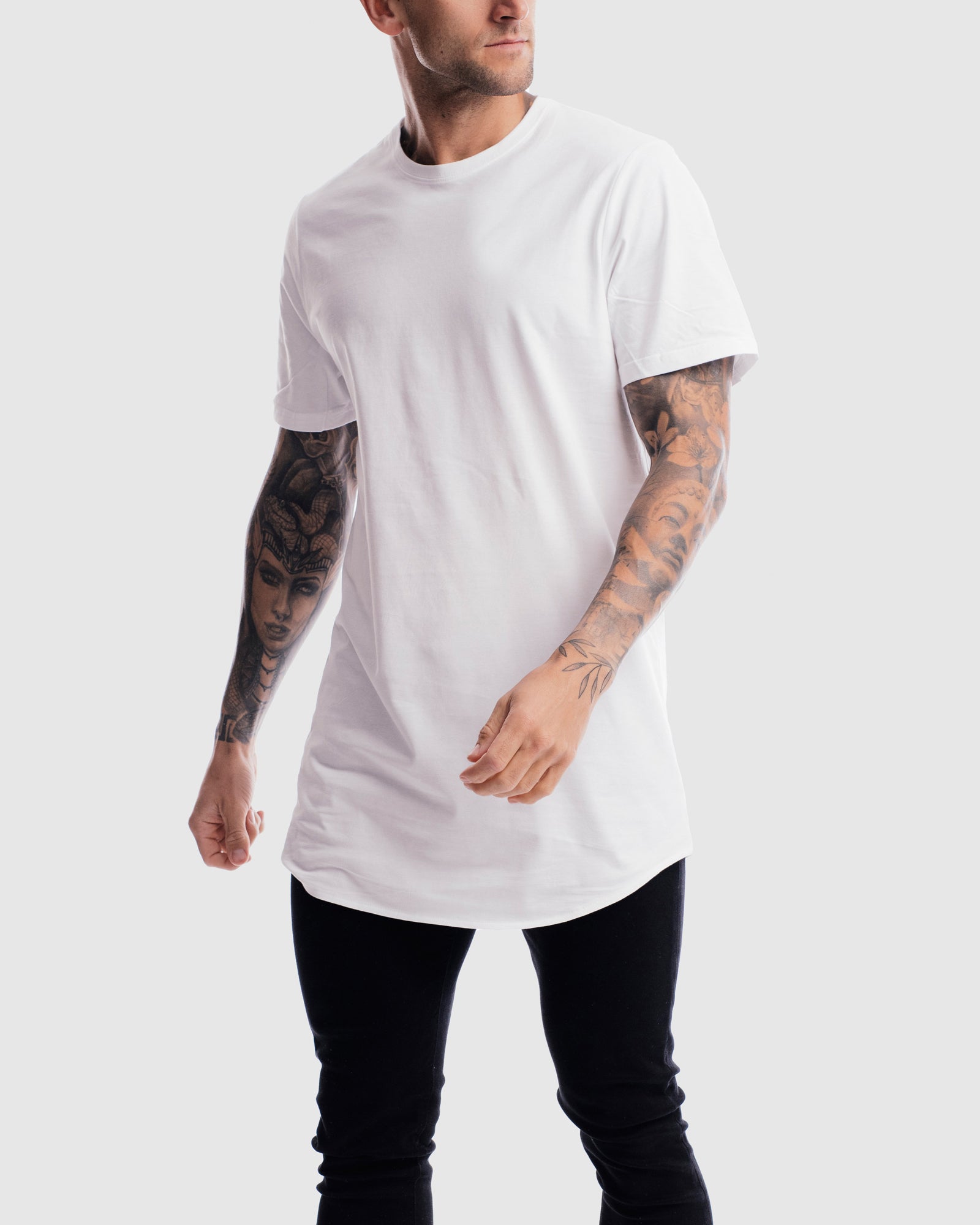 Absent Curved Hem Tee
