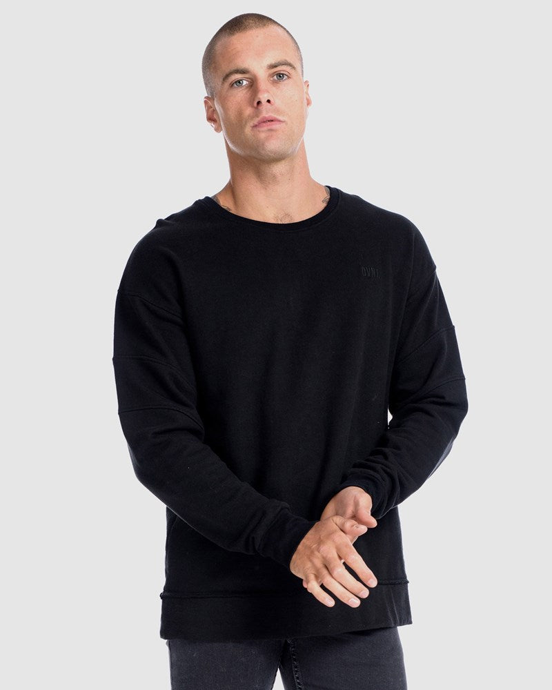 Panelled Off-Shoulder Crew