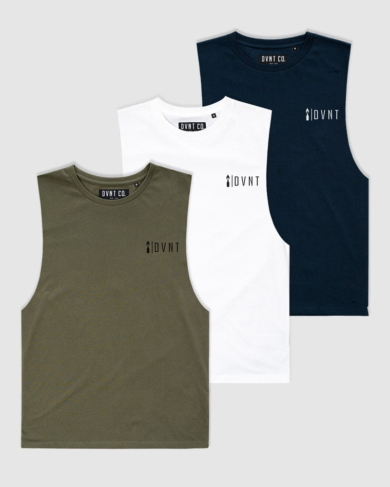 3-Pack Ethos Crest Tank