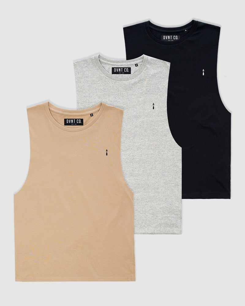 3-Pack Nuance Rise Tank