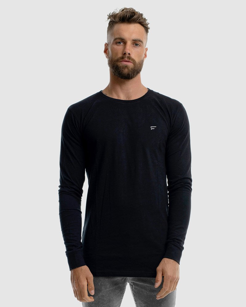 Performance Embroidery Long Sleeve Tee