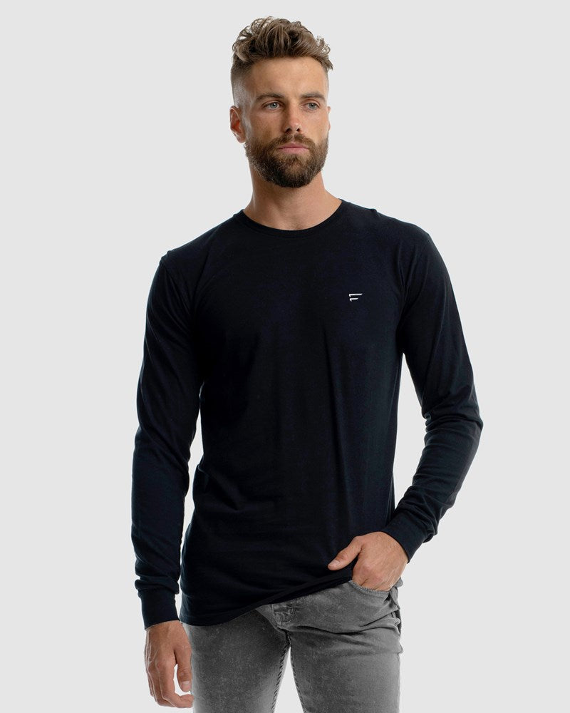 Performance Embroidery Long Sleeve Tee