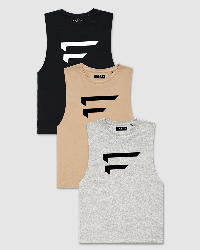 3-Pack Performance Logo Tank