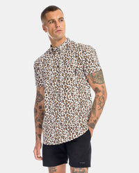 Leopard SS Dress Shirt