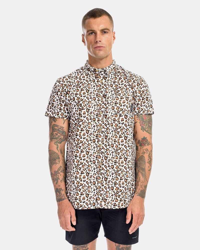 Leopard SS Dress Shirt