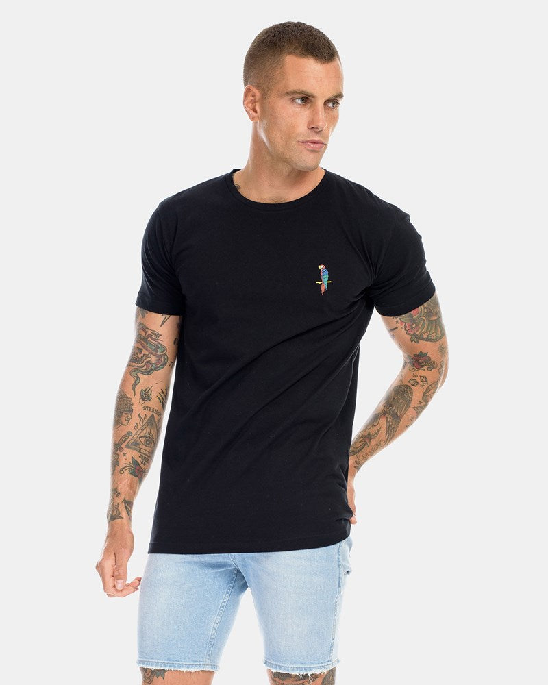 Parrot Embroidery Tee