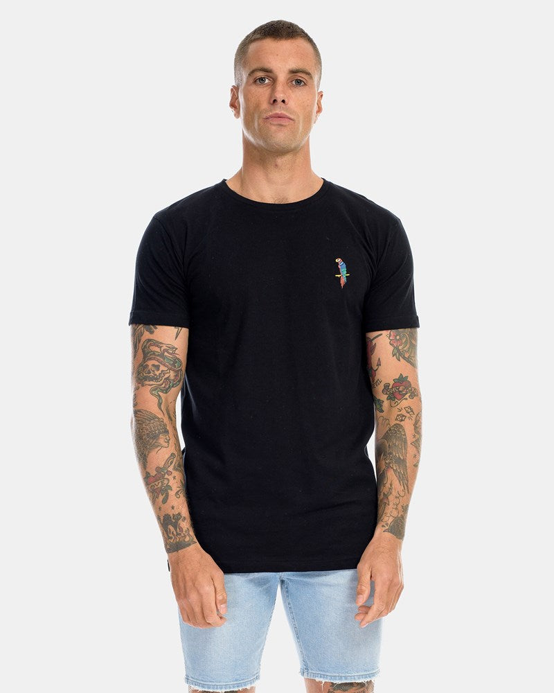 Parrot Embroidery Tee