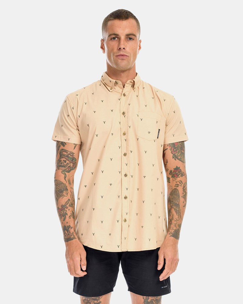 Cow Skull SS Dress Shirt