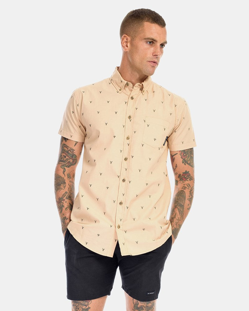 Cow Skull SS Dress Shirt