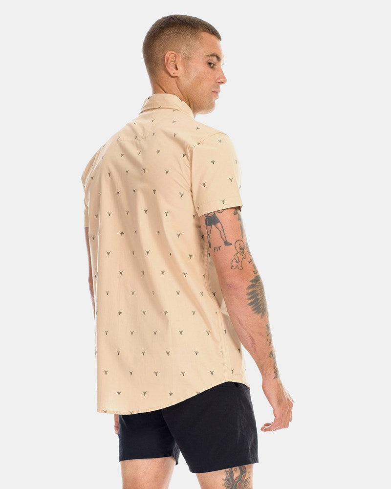 Cow Skull SS Dress Shirt